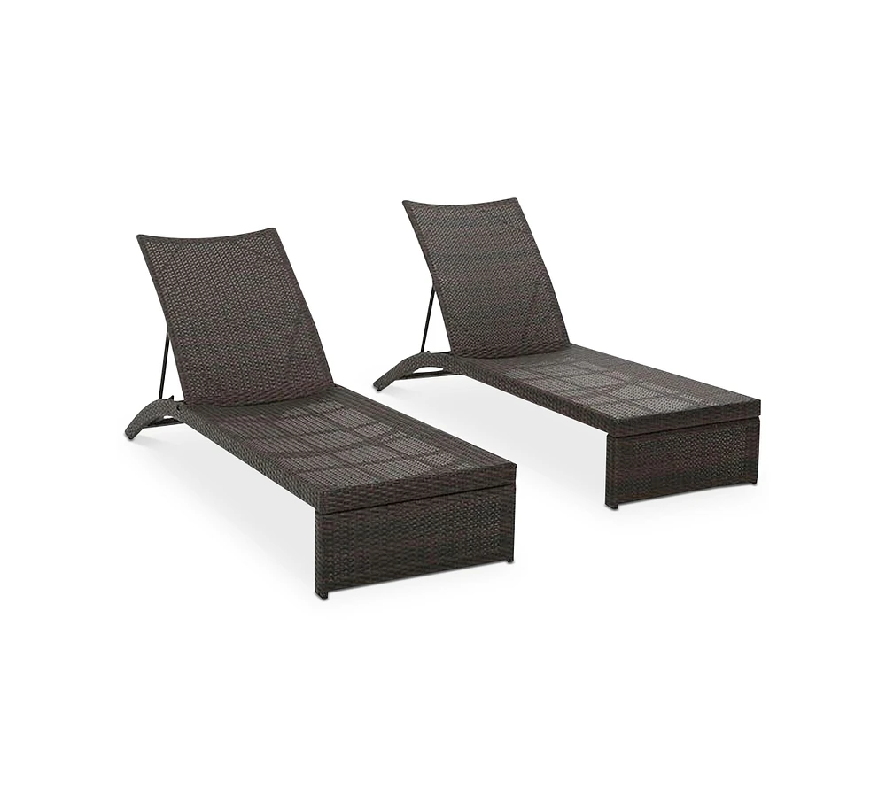 Frati Outdoor Chaise Lounges (Set of 2)