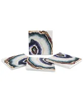 Thirstystone Agate Watercolor 4-Pc. Coaster Set