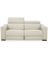 Nevio 82" 2pc Leather Sofa with 2 Power Recliners, Created for Macy's