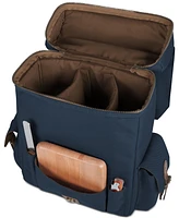 Legacy by Picnic Time Navy Moreno 3-Bottle Wine & Cheese Tote