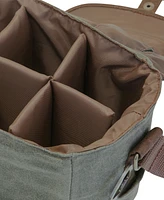 Legacy by Picnic Time Khaki Green & Brown Beer Caddy Cooler Tote with Opener