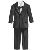 Nautica Baby Boys Tuxedo Suit, Shirt and Bowtie, 4 Piece Set