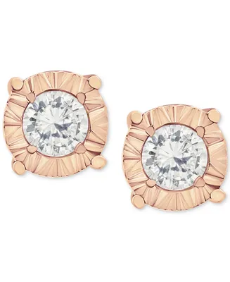 Diamond Stud Earrings 10k Gold, White Gold or Rose (1/4 ct. t.w.)