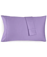 Charter Club Damask Solid 550 Thread Count 100% Supima Cotton Pillowcase Pair, King, Created for Macy's