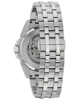 Bulova Men's Automatic Stainless Steel Bracelet Watch 43mm 96A187 - Silver