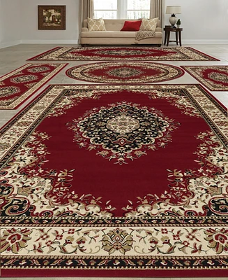 Km Home Vienna Kerman Red 5-Pc. Rug Set