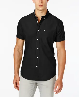 Tommy Hilfiger Men's Big & Tall Maxwell Short-Sleeve Button-Down Shirt