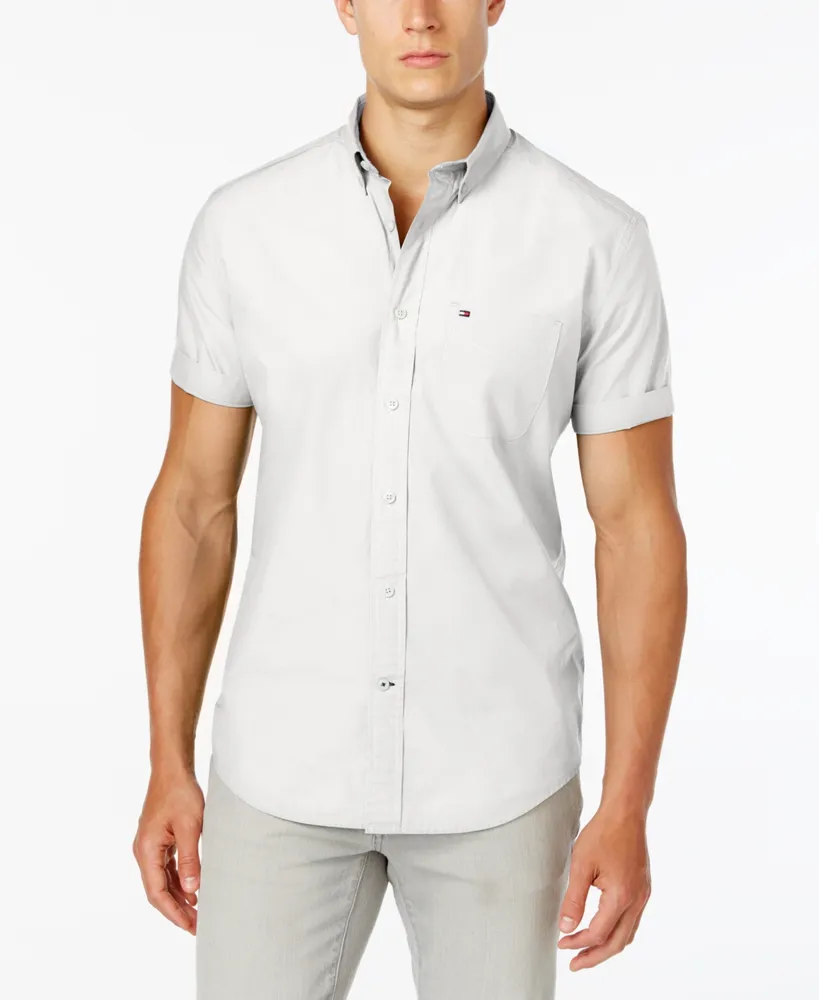 Tommy Hilfiger Men's Big & Tall Maxwell Short-Sleeve Button-Down Shirt