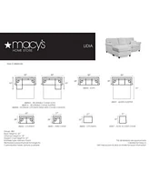 Lidia 82 Fabric Reversible Sectional Sofa Collection Created For Macys