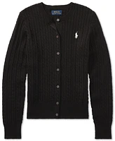 Polo Ralph Lauren Big Girls Cable-Knit Cotton Cardigan