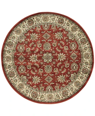 Closeout! Km Home Pesaro Meshed Brick 5' 3" Round Area Rug