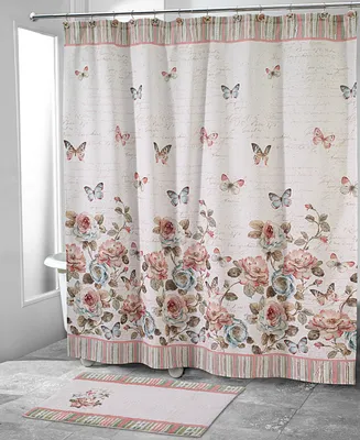 Avanti Butterfly Garden Printed Shower Curtain, 72" x 72"