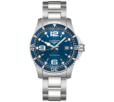 Longines Men's Swiss HydroConquest Stainless Steel Bracelet Watch 41mm
