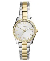 Fossil Women's Scarlette Two-Tone Stainless Steel Bracelet Watch 32mm - Two