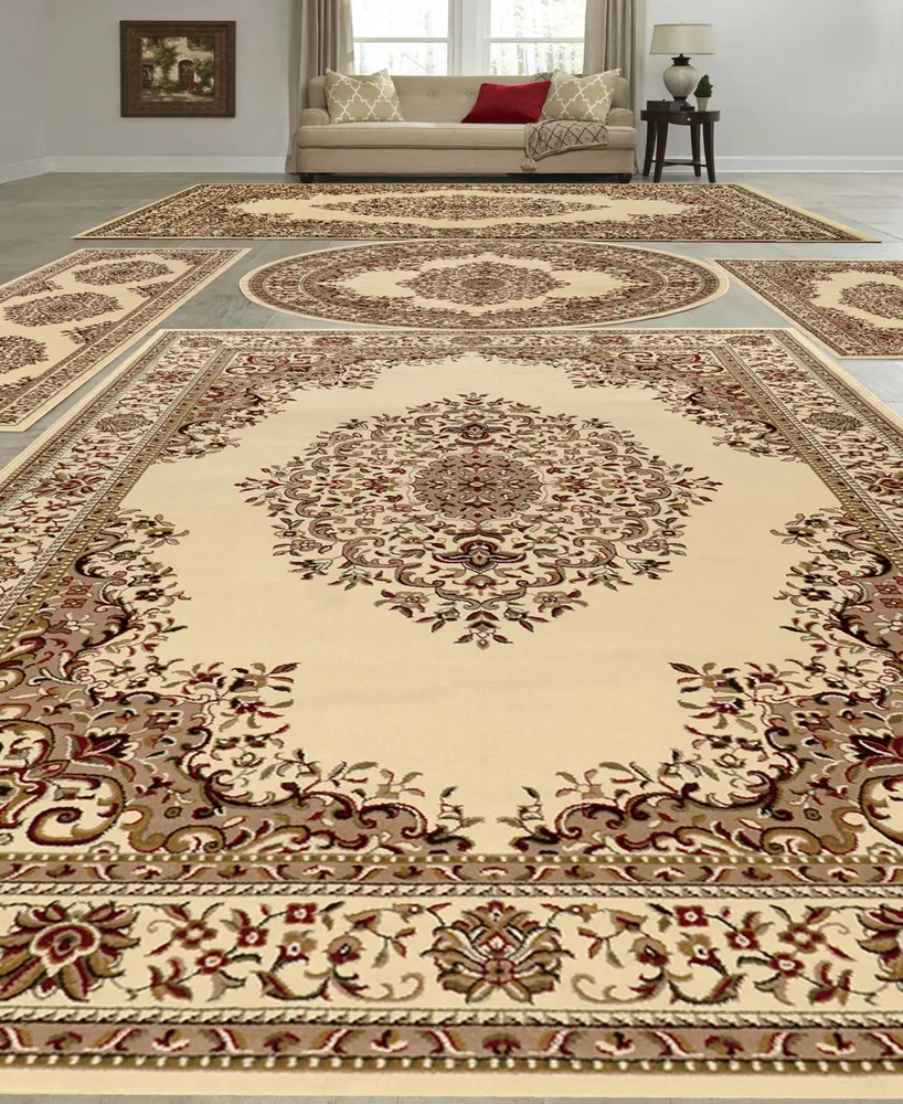 Km Home Vienna Kerman Red 5-Pc. Rug Set