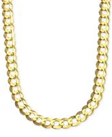 20" Curb Link Chain Necklace (10mm) in Solid 10k Gold