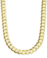 Italian Gold Curb Link Chain Necklace Collection 10mm In 10k Gold