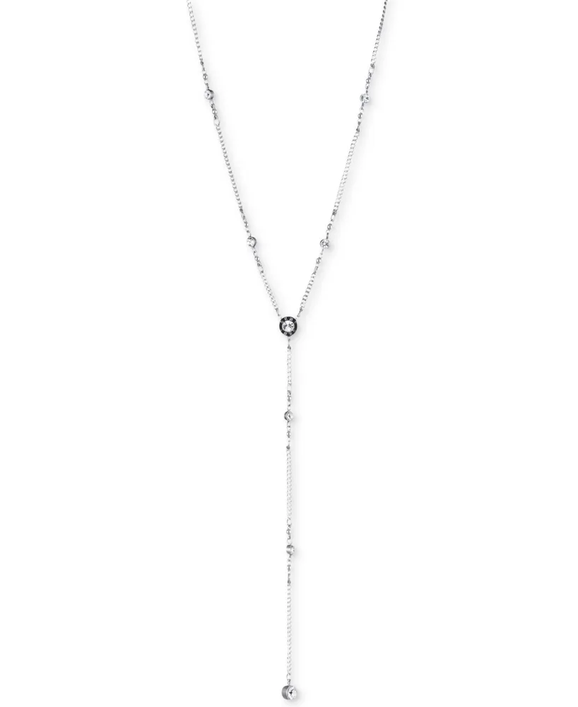 Dkny Logo Crystal Station Y-Necklace