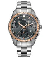 Rado Men's Swiss Chronograph Hyperchrome Stainless Steel Bracelet Watch 44.9mm