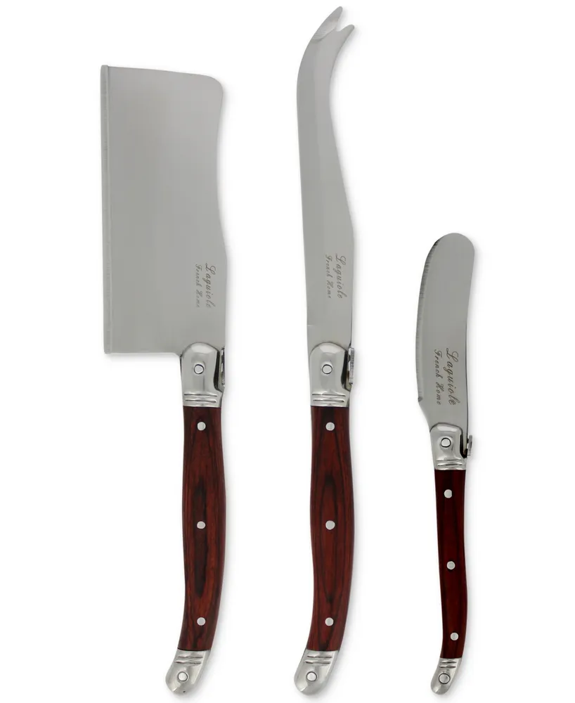 French Home Laguiole Cheese Knife Set, 3 Piece