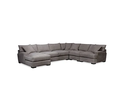Rhyder -Pc. Fabric Sectional Sofa with Chaise