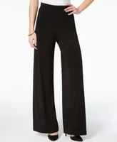 Ny Collection Petite Mid Rise Pull On Wide-Leg Palazzo Pant, & Short
