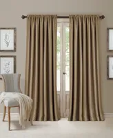 Elrene All Seasons Faux Silk 52" x 95" Blackout Curtain Panel