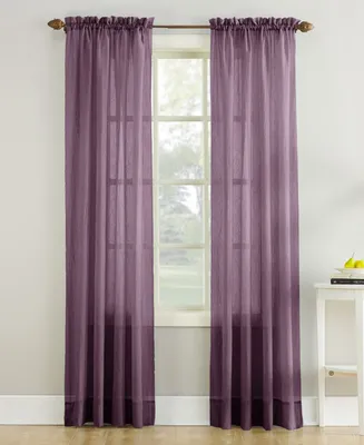 No. 918 Crushed Sheer Voile Rod Pocket Curtain Panel