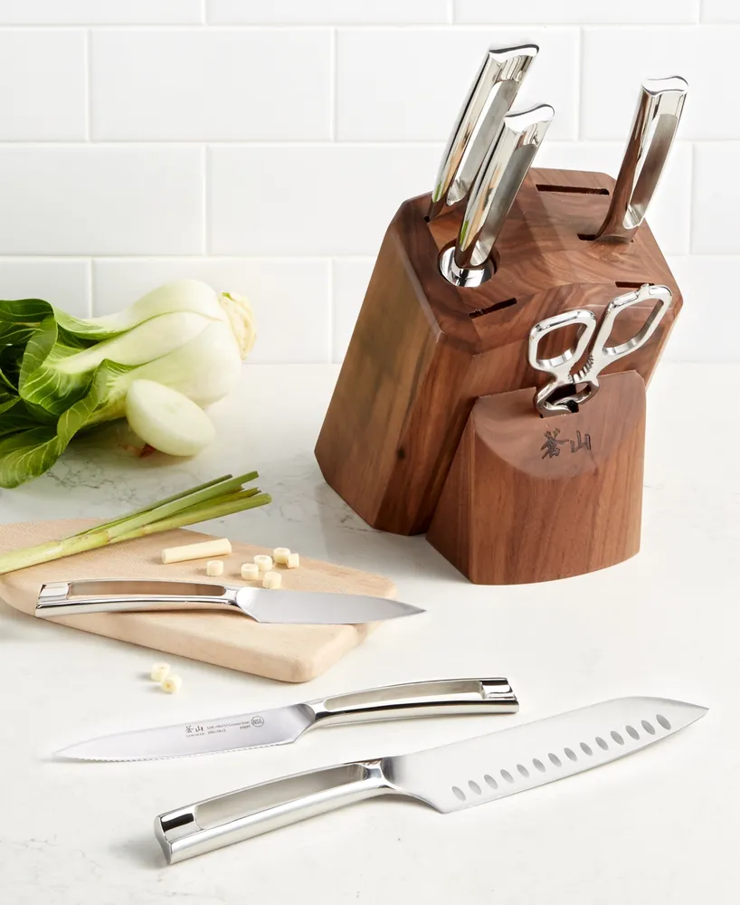 Saveur Selects 7-Piece Knife Block Set, Forged German Steel