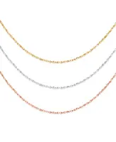 Italian Gold 14k Gold 14k White Gold 14k Rose Gold Necklaces 16 20 Perfectina Chain