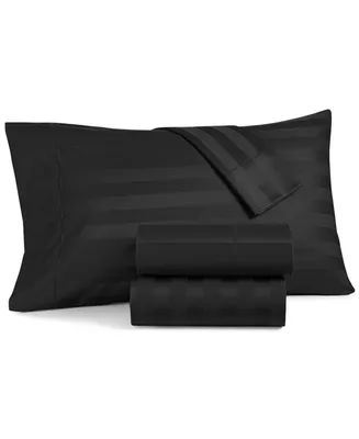 Charter Club Damask Stripe Queen 4-Pc Sheet Set, 550 Thread Count 100% Cotton, Created for Macy's