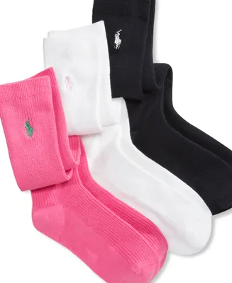 Polo Ralph Lauren 3 Pack Knee High Socks, Little Girls & Big Girls