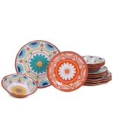 Certified International Vera Cruz Melamine 12 Piece Dinnerware Set