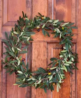 Nearly Natural 20" Olive Wreath