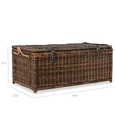 Jonathan Y Happimess Caden 46'' Wicker Storage Trunk