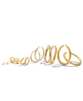 Gold Ball Stud Earrings (6mm) 14k Yellow, White or Rose