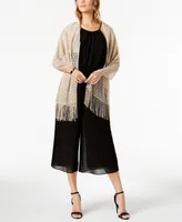 I.n.c. International Concepts Knit Fringe Evening Wrap, Created for Macy's