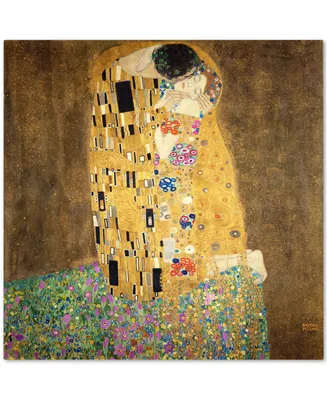 Gustav Klimt 'The Kiss 1907-8' Canvas Art