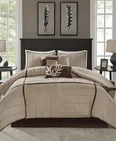 Madison Park Dune Faux-Suede 7-Pc. Comforter Set