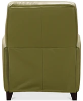 Myia Tufted Back Leather Pushback Recliner, Created for Macy's