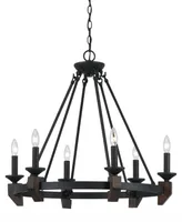 Cal Lighting 60W Cruz Iron 6-Light Chandelier