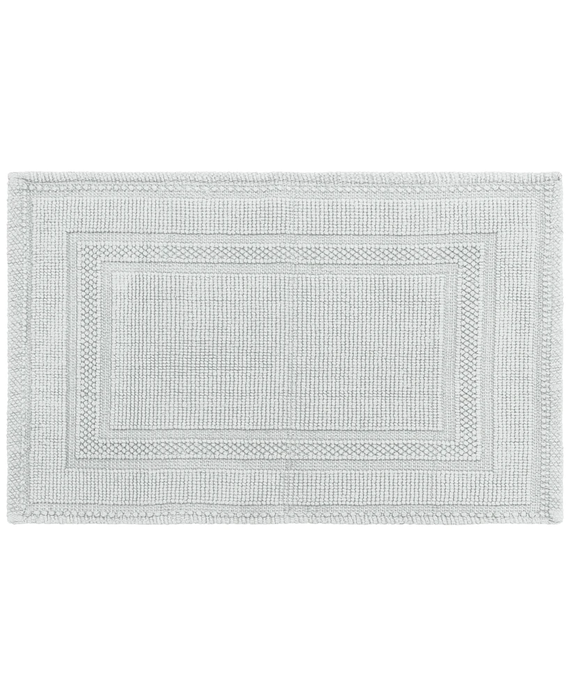 Jean Pierre Racetrack Stonewash Cotton Bath Rug, 21" x 34"