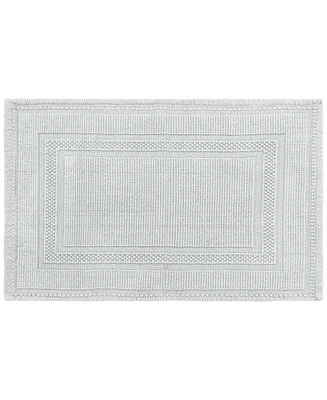 Jean Pierre Racetrack Stonewash Cotton Bath Rug, 21" x 34"