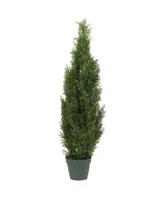 Nearly Natural 4' Cedar Indoor/Outdoor Artificial Tree