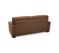 Ennia 75" Leather Apartment Sofa, Created for Macy's