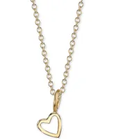 Heart Charm Pendant Necklace, 18"