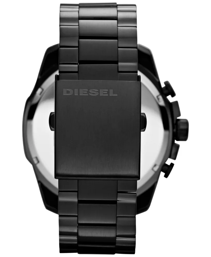Diesel Men's Chronograph Black Ion-Plated Stainless Steel Bracelet Watch 51mm DZ4283