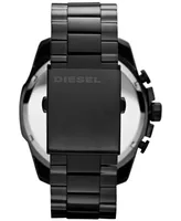 Diesel Men's Chronograph Black Ion-Plated Stainless Steel Bracelet Watch 51mm DZ4283