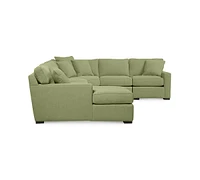 Radley Fabric 6-Piece Chaise Sectional with Wedge, Created for Macy's