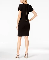 Calvin Klein Petite Tulip-Sleeve Sheath Dress